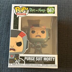 Funko Pop! Animation Purge Suit Morty - Black, Gray, Red